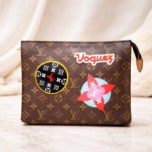 Authentic Louis Vuitton Pochette Toilette 26 Monogram Limited Edition Clutch
